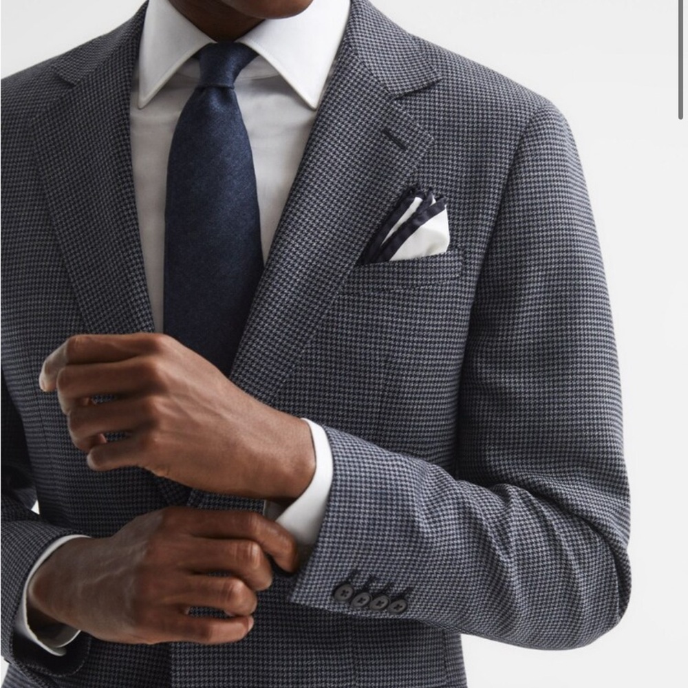 Reiss LEADENHALL
SINGLE BREASTED DOGTOOTH SLIM FIT BLAZER